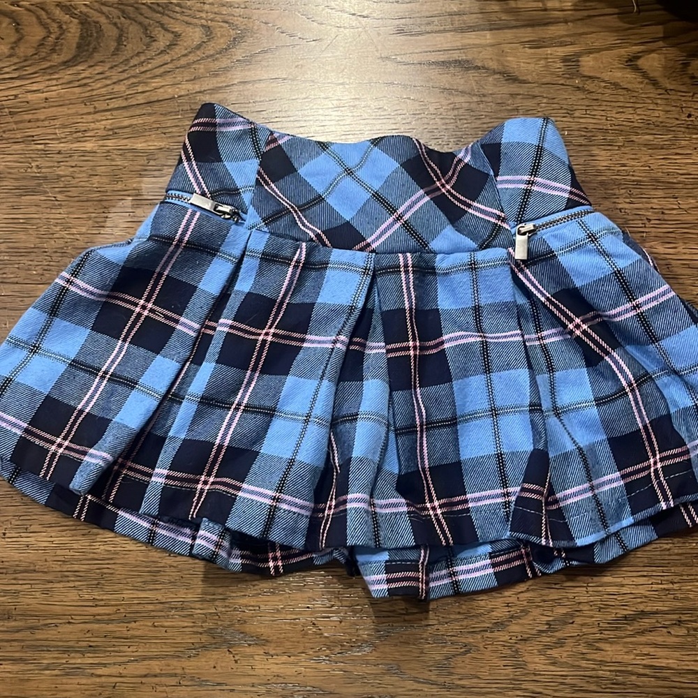 Justice Plaid Skort